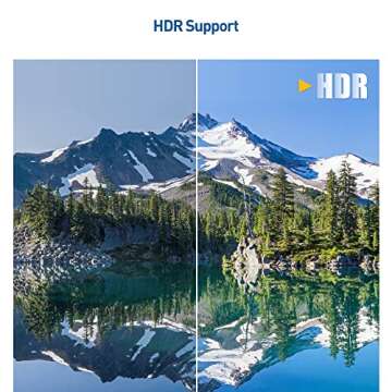 Cable Matters 4K DisplayPort to DisplayPort Cable, Computer Monitor Cable 6 ft, 4K@60Hz, 2K@144Hz, Display Cable, Male to Male Display Port Cable, Gold-Plated DP to DP Cable 6 Feet