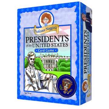 Professor Noggin's Presidents Trivia Card Game for Kids