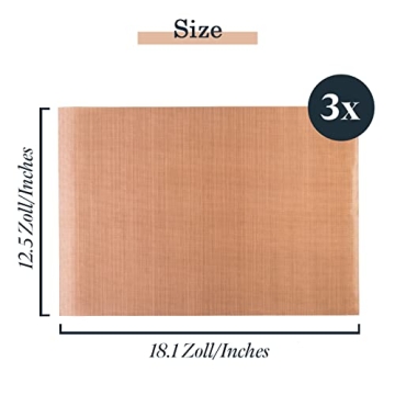 GOURMEO Nonstick Baking Sheets Set - Heat Resistant & Reusable