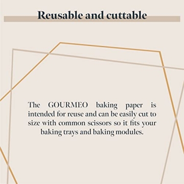 GOURMEO Nonstick Baking Sheets Set - Heat Resistant & Reusable