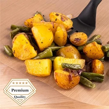 GOURMEO Nonstick Baking Sheets Set - Heat Resistant & Reusable