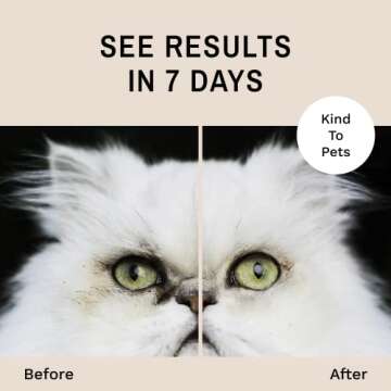 Eye Envy Tear Stain Wipes for Cats. Textured to Gently Clean, Treats The Cause of Staining. 100% Natural Formula. Recommended by Persian & Exotic Breeders, Vets, Groomers. USA Made. 60 Cat Eye Wipes