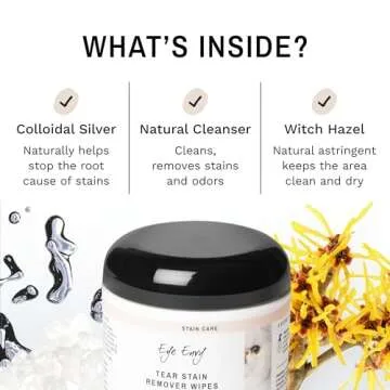 Eye Envy Tear Stain Wipes for Cats - Gentle Tear Cleaning