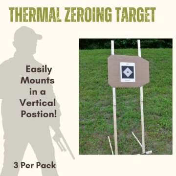 IR.Tools Upright Thermal Target, Outdoor/Indoor Thermal Targets to Sight in Your Thermal Scope, No A...