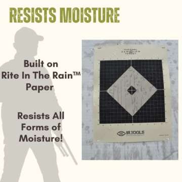 IR.Tools Upright Thermal Target, Outdoor/Indoor Thermal Targets to Sight in Your Thermal Scope, No Angle Needed