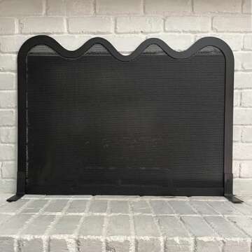 Wave Fireplace Screen – Stylish & Custom Made in USA