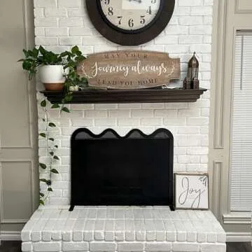 Wave Fireplace Screen – Stylish & Custom Made in USA