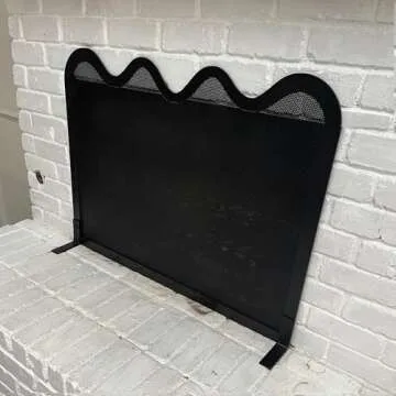 Wave Fireplace Screen – Stylish & Custom Made in USA