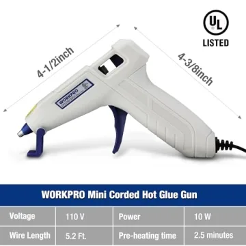 WORKPRO Mini Hot Glue Gun Kit for Crafts and DIY