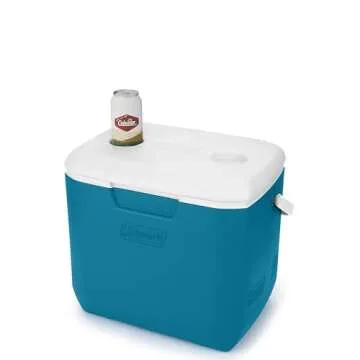 Coleman Chiller 30qt Insulated Portable Cooler with Ice Retention & Large Carry Handle, Made in USA