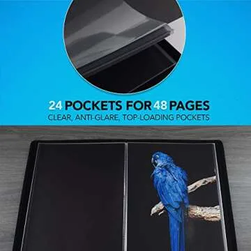 Itoya ProFolio Evolution 18x24 Black Photo Album Book with 48 Pages - Photo Album Art Portfolio Folder for Artwork - Picture Book Portfolio Binder - Presentation Binder Photo Book