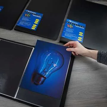 Itoya ProFolio Evolution 18x24 Black Photo Album Book with 48 Pages - Photo Album Art Portfolio Folder for Artwork - Picture Book Portfolio Binder - Presentation Binder Photo Book