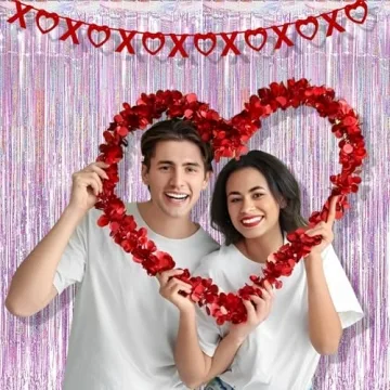 Buy BRAVESHINE Pink Tinsel Curtains for Parties