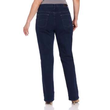 Lee Women's Wrinkle Free Relaxed Fit Straight Leg Pant