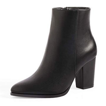 DREAM PAIRS Chunky Block Heel Ankle Boots for Women