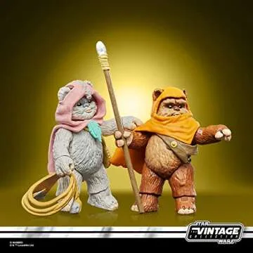 Star Wars The Vintage Collection Wicket W. Warrick & Kneesaa, Star Wars: Ewoks Collectible 3.75” Action Figures 2-Pack