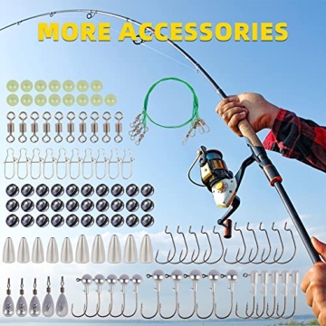 GOANDO Fishing Lures Kit with 302 Accessories for Every Angler