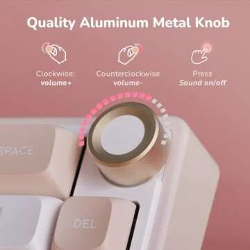 RK ROYAL KLUDGE 65% Mechanical Keyboard with Volume Knob