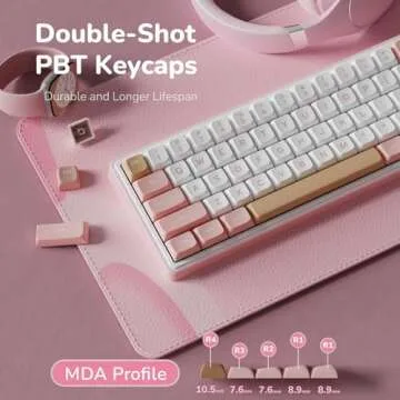 RK ROYAL KLUDGE 65% Mechanical Keyboard with Volume Knob