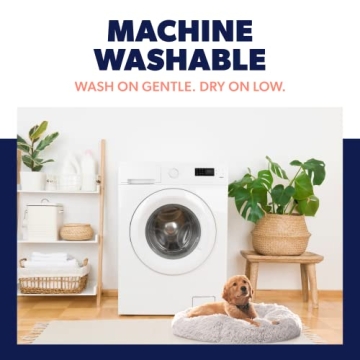 Active Pets Plush Calming Donut Dog Bed for Large Dogs