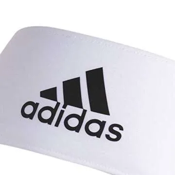 adidas Alphaskin Tie Headband, White/Black, One Size