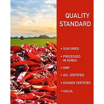 NONGSHIM TAEKYUNG Korean Chili Powder, Gochugaru Chili Flakes. Kimchi Powder (Flake, 1lb) - 100% Red Pepper Flakes for Korean & Asian Food. MSG Free.