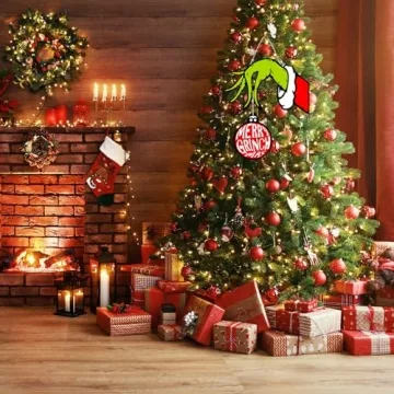 Christmas Door Sign - Wooden Welcome Decoration for Holidays