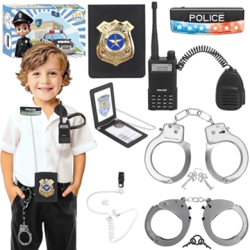 IVENRXIU Police Role Play Set - Fun Dress Up Toys for Kids