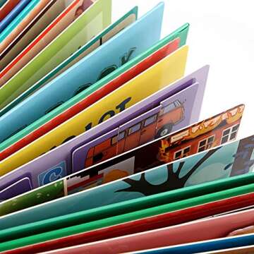 Aminy 4 Subjects Montessori Quiet Book Busy Board for Toddlers, Toddler Travel Toys, Sensory Toddler Activities, Montessori Educational Toys for 2 3 4 Year Old Boys Girls Gift