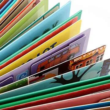 Aminy 4 Subjects Montessori Quiet Book Busy Board for Toddlers, Toddler Travel Toys, Sensory Toddler Activities, Montessori Educational Toys for 2 3 4 Year Old Boys Girls Gift