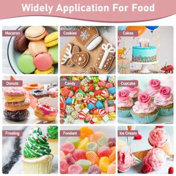 Food Coloring Liquid Set,18 Colors x 10ml Food Grade Food Dye Edible Vibrant Liquid Color for Cake Decorating,Baking,Easter Egg,Icing,Fondant,Cookies,Slime Making DIY Supplies Kit -0.35 Fl. oz/Bottles