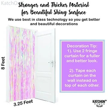 KatchOn Iridescent Backdrop Curtain - Perfect for Parties!