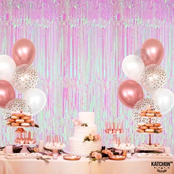 KatchOn Iridescent Backdrop Curtain - Perfect for Parties!