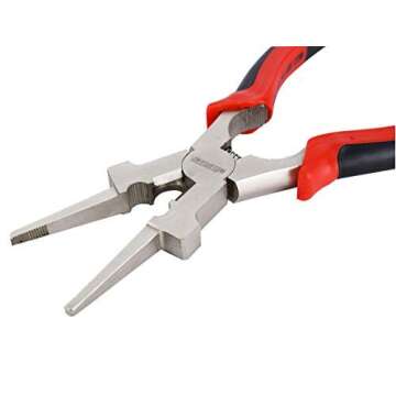 Weldflame Nickel-Iron Plated Rust Proof MIG Welding Pliers W Metal sheet thickness gage comboGauge 229895 Welding Gage
