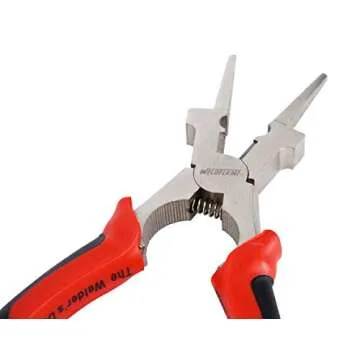 Weldflame Nickel-Iron Plated Rust Proof MIG Welding Pliers W Metal sheet thickness gage comboGauge 229895 Welding Gage