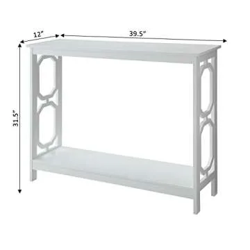 Convenience Concepts Omega Console Table, White