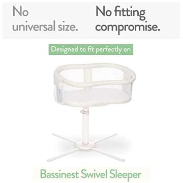 Bassinet Fitted Sheets for Halo Bassinest Swivel Sleeper Mattress – Snuggly Soft 100% Jersey Cotto...
