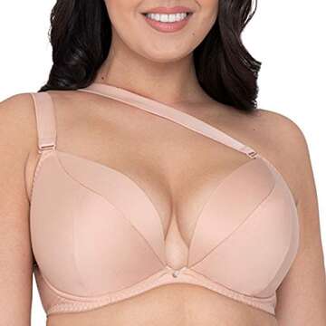 Curvy Kate Women's Superplunge Multiway Bra, Latte, 40GG - Embrace Your Curves with Confidence!