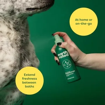 Earth Rated Dog Deodorizing Spray, Conditioning & Odor-Eliminating Dog Perfume, for All Coat Types, Refreshing White Tea & Basil Scent, 8 oz.