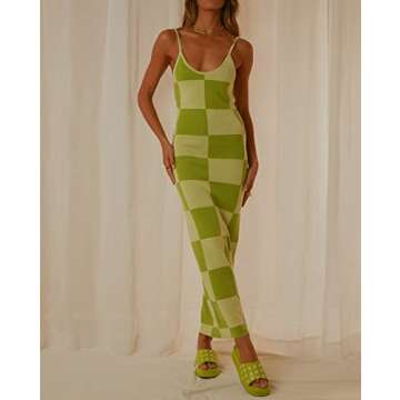 2022 Bodycon Dresses for Women Summer Knit Hollow Out Sexy Night Out Midi Maxi Dress Sleeveless Long...