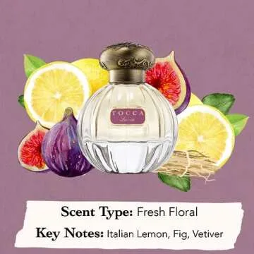 Tocca Lucia Women's Perfume, 1.7 oz. (50 ml) - Fresh Floral Fragrance Featuring Italian Lemon, Fig and Vetiver