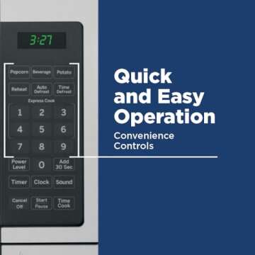 GE GCHK07N1WWW Microwave Oven For Compact Kitchens