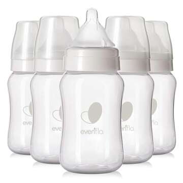 Evenflo Feeding Premium Proflo Venting Balance Plus Wide Neck Baby, Newborn and Infant Bottles - Hel...