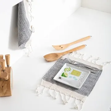 Smyrna Turkish Cotton Vintage Series Kitchen Towels Pack of 6