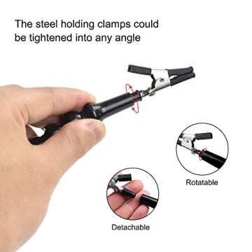Soldering Helping Hands with Six Flexible Arms and Stable Base