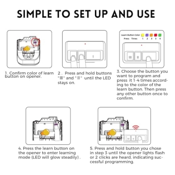 Universal Garage Door Opener Remote 2-Pack for LiftMaster Craftsman