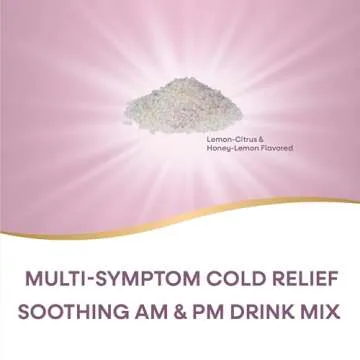 Nature's Way Cold Relief Hot Drink, Umcka, Homeopathic, Clinically Proven Pelargonium Sidoides 1X, for Cough, Congestion, Sore Throat, Stuffy Nose, Day & Night Formula, 12 Packets (Packaging May Vary)