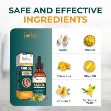 Organic Ear Oil for Ear Infections - Safe for All Ages