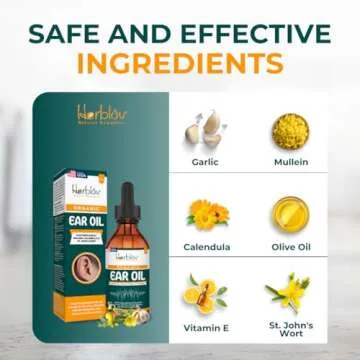 Organic Ear Oil for Ear Infections - Safe for All Ages