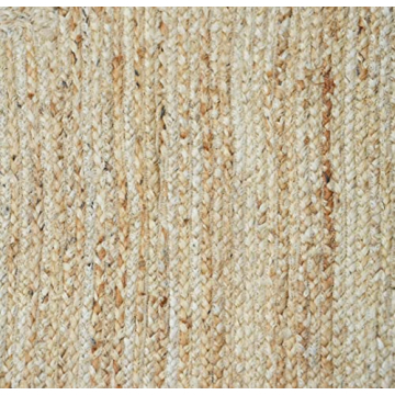 Gautam International Scallop Pattern Jute Bohemian Area Rug (4'x6', Light Pink)
